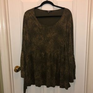 Olive green long sleeve shirt